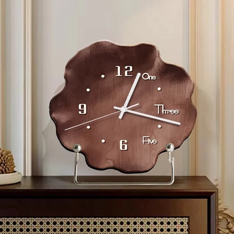 Description Picture 3 of itemDesktop Clock Modern Bedroom Living Room Silent Table Clock Nordic Interior Luxury Unique Office Desk Clocks Home Decoration