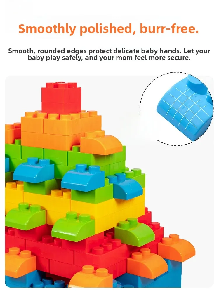 Indoor Early Eon Center Kindergarten Large Particle Building Castle Children's Plastic Eonal Building Blos Toys