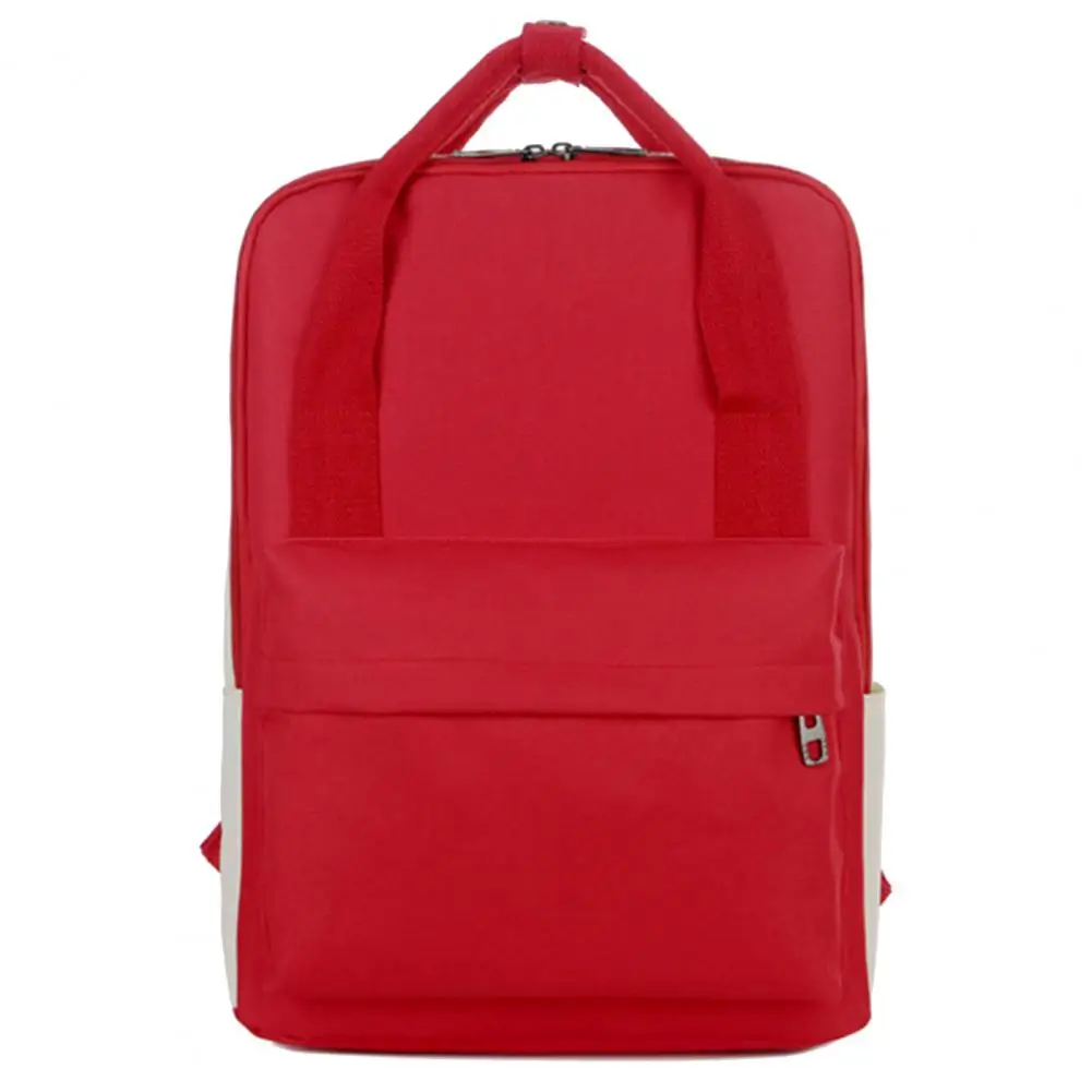 

Kids Backpack Lightweight Waterproof Canvas Adjustable Strap Solid Color Boys Girls Students Schoolbag Bookbag School Supplies