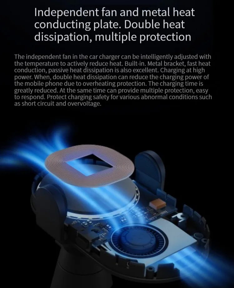 Xiaomi Mi Wireless Car Charger 30W Typeshop.pk