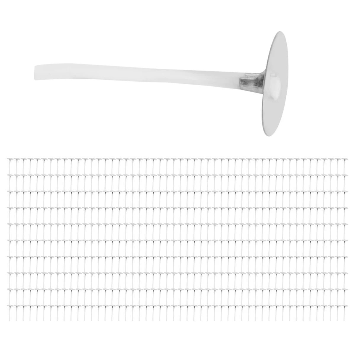 새로운 500Pcs 촛불 심지 1 인치 낮은 연기 촛불 심지 금속 탭 티 라이트 심지 촛불 만들기