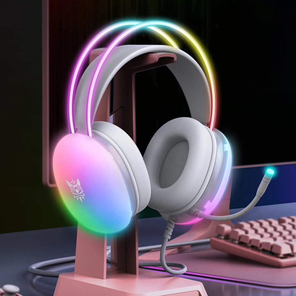 Gaming Headset Over Ear Headphones with Mic Wired Headphones Gaming for PS4 PC Laptop