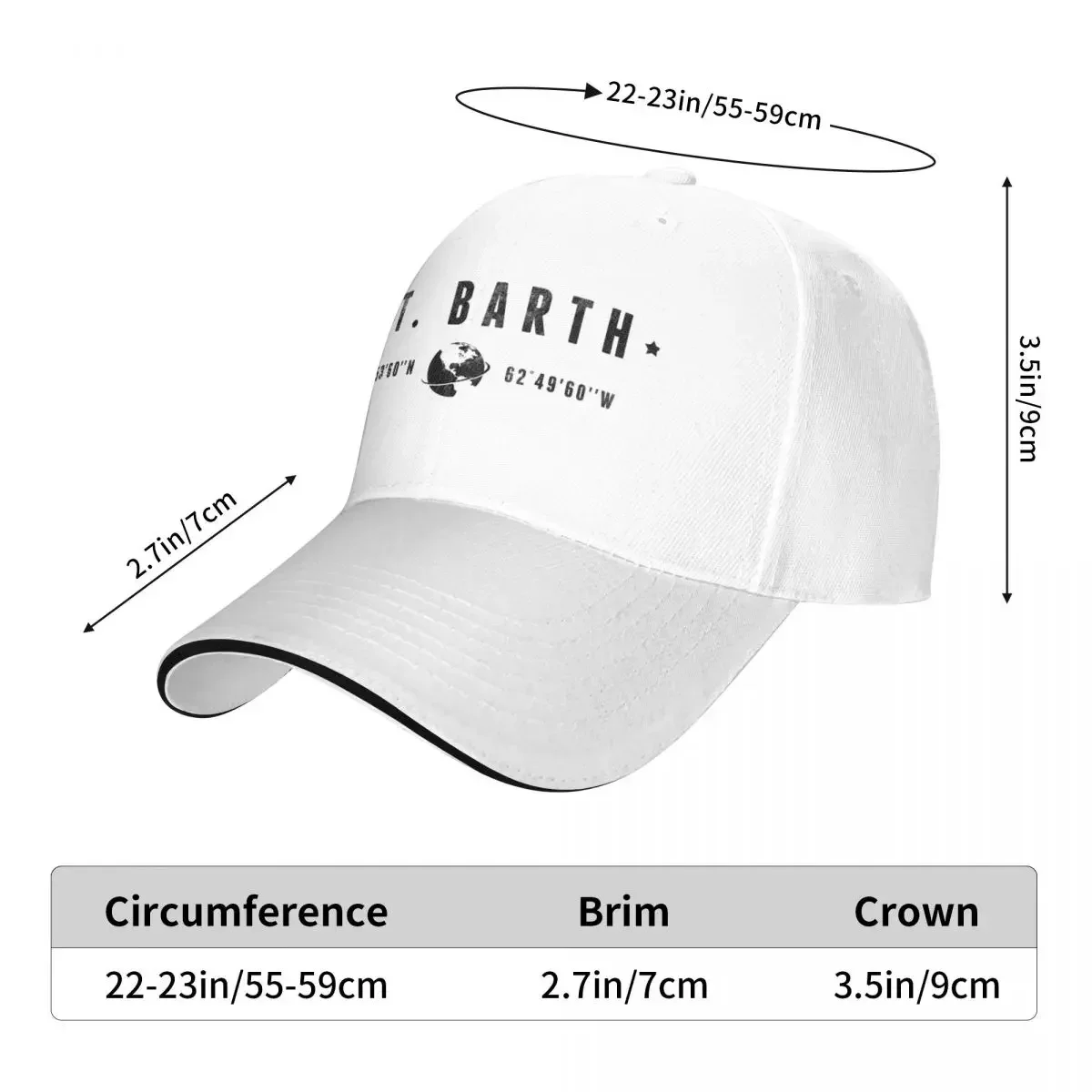 St Barts Cap Baseball Cap Beach outing christmas hat new hat Woman hat Men's 6