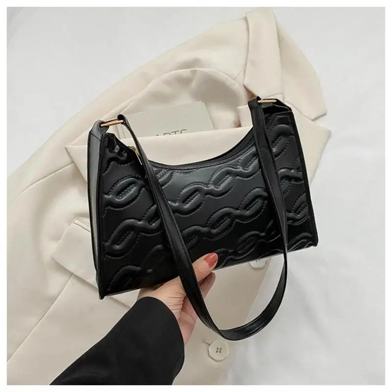 

Solid Color PU Leather Women's Tote Bag Minimalist Texture Trendy Saddle Handbag Fashionable Shoulder Underarm Bag Gift 2024 New