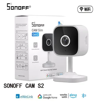 SONOFF CAM Slim Gen2 Easy Micro WiFi 1080P Rilevazione movimento umano Monitoraggio remoto Telecamera leggera con Google Alexa
