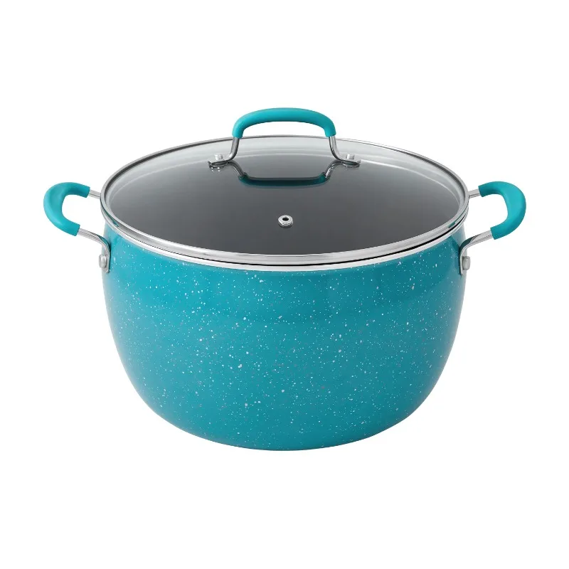 The Pioneer Woman Frontier Speckle 18-Piece Aluminum Cookware Set, Teal -  AliExpress