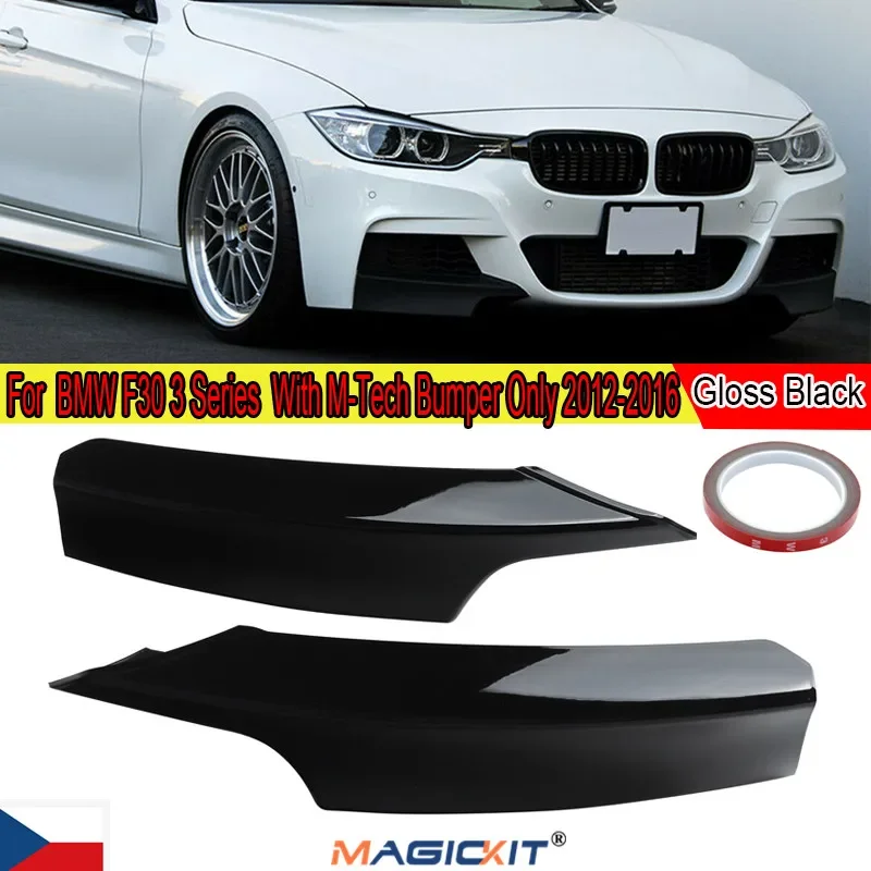 

MagicKit For BMW 3 Series F30 F31 2012-19 M Sport Bumper Front Splitter Lips Gloss Black