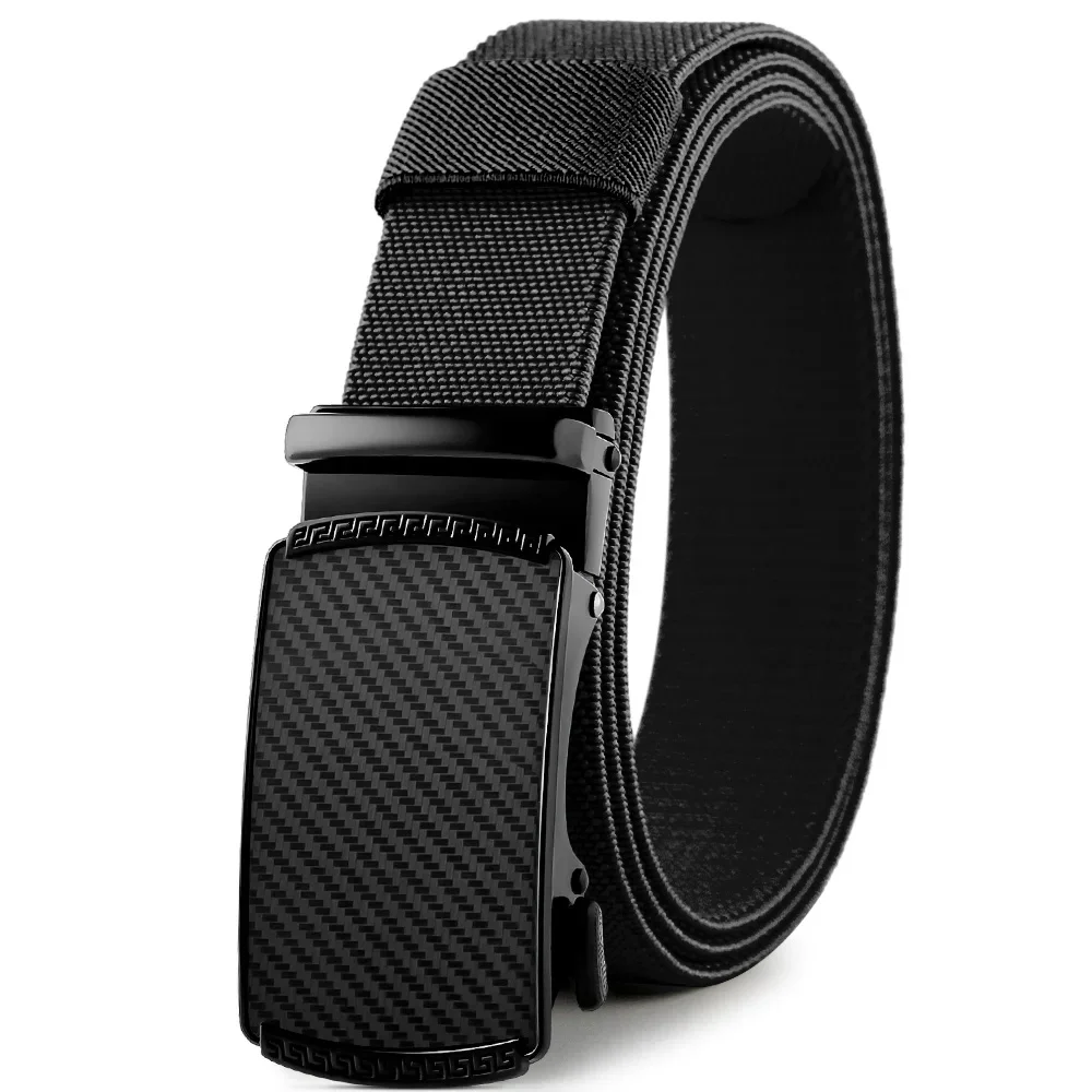 Cinturón elástico para hombre, hebilla automática de Metal de aleación para hombre, cinturón táctico duradero, cinturón militar de vaquero para exteriores, cinturón de caza para mujer, pantalones vaqueros