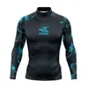 New Men's Swimsuit Rash Guard Long Sleeve Surfing Shirt UPF 50 Swimwear All Time T-Shirt Sportwear Surf Diving Clothes Rashguard 4