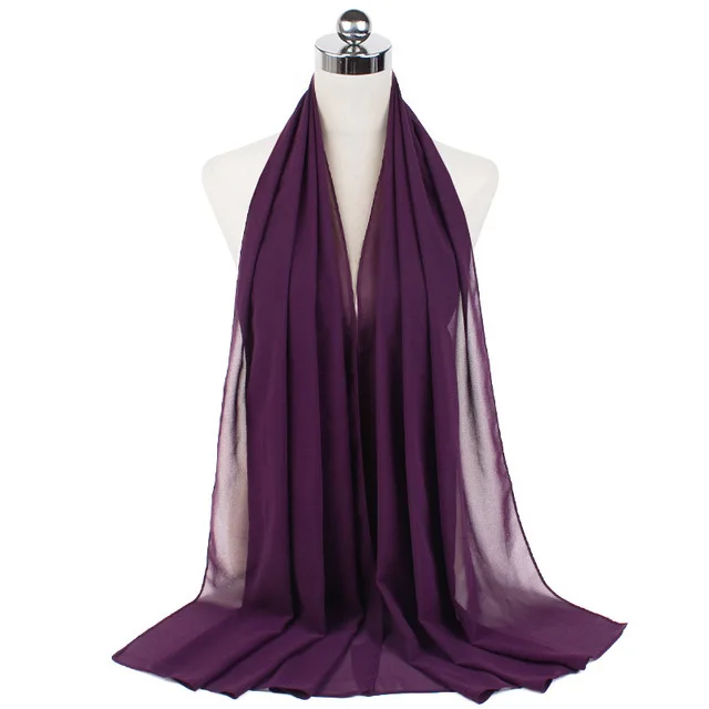 108126-1ab6ec.jpg Femmes musulmanes en mousseline de soie Hijab châles écharpe Modal coton Jersey Hijabs plaine douce pour femme musulman Voile bandeau 70*180 cm islamique