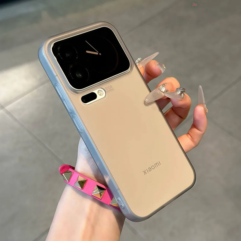 Matte Clear Case with Full Camera Protection and Soft TPU Back Cover