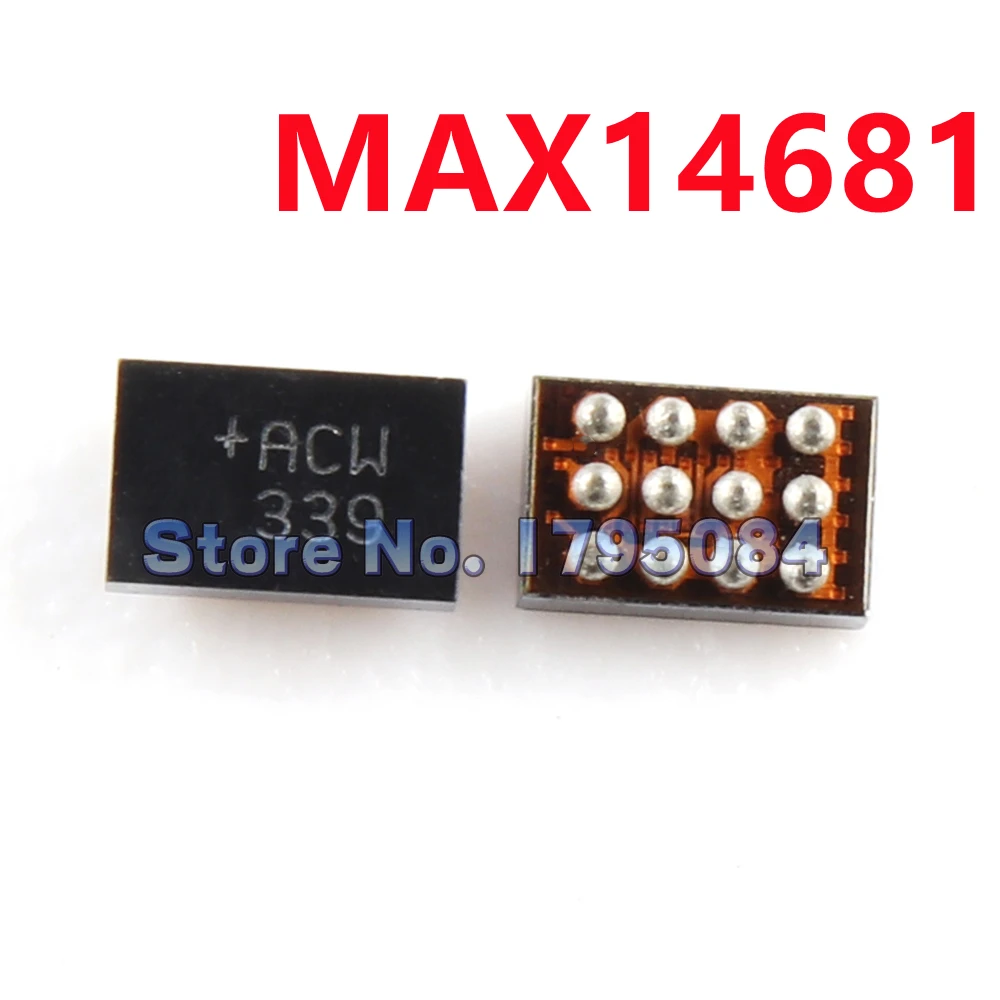 5 Pz/Lotto Acw + Acw Max14681Ewc Max14681 Per Samsung S5 G900F Caricabatterie Ic Note3 N900 N9009 N9005 W2014 Chip Di Ricarica 12 Pin