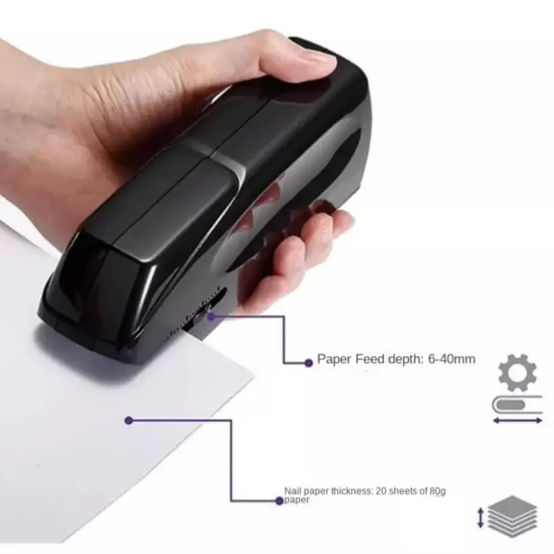 Paper puncher Electric Stapler Automatic Stapler Induction Time-saving and Labor-saving Office Financial Data No. 12 Can Staple 20
