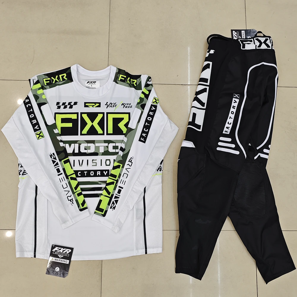 2025 MX 저지 및 팬츠 오토바이 의류 오프로드 오토바이 의류 통기성 콤보 슈트 사이즈 S-XXL