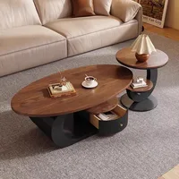 Table basse en bois de noyer, une lumière de luxe et sensation haut de gamme, Table de nouveau Style, design pour petite pièce, meubles chinois français 1