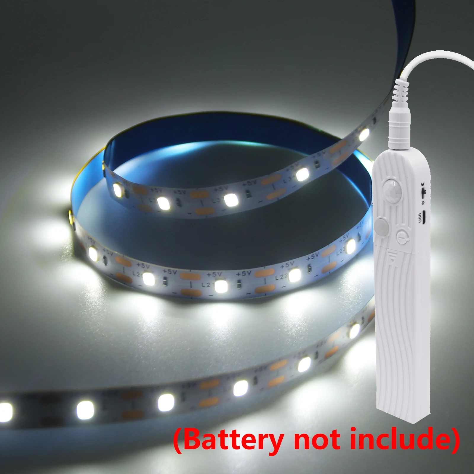 Motion-Activated LED Strip Light for Home Decor – Battery-Powered, Multi-Length Options