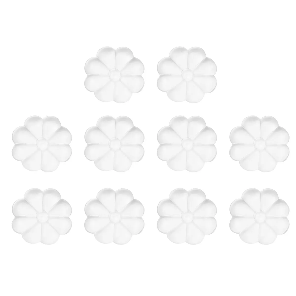 10Pcs 충돌 방지 벽 보호기 꽃 모양의 자체 접착 도어 범퍼 패드 가정용 소음 감소 도어 핸들 스토퍼