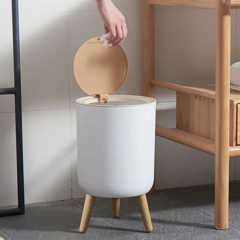 

Trash Can, Toilet, Toilet, Home Living Room, High-end Simplicity, Creativity, Light Luxury with Lid, Press Nordic Style Ins
