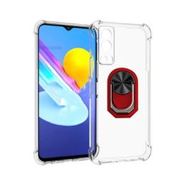Custodia per telefono in silicone TPU morbido con anello posteriore migliorato – Vestibilità universale per dispositivi Vivo