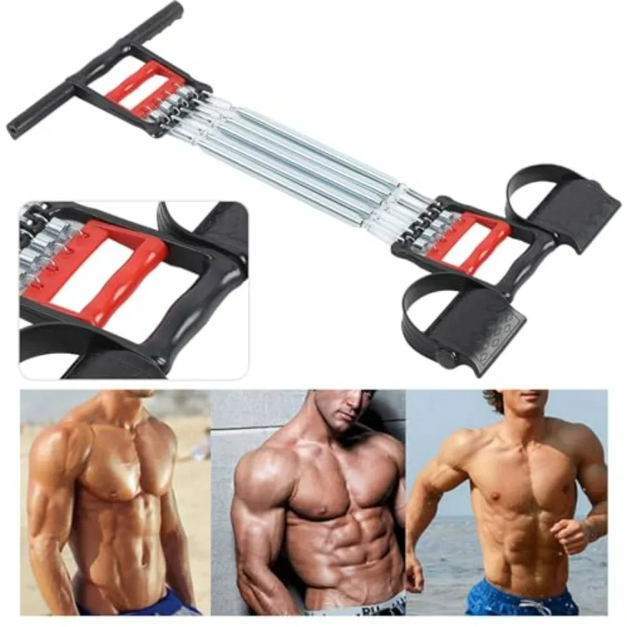 Multifunction Pedal Spring Chest Expander Three Purpose Fitness Equipment Removable, #111, bhw3op54ga