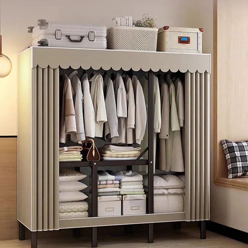 

Dressers Hangers Wardrobes Portable Storage Organizer Mobile Wardrobes Bedroom Armoires De Vetement Minimalism Furnitures