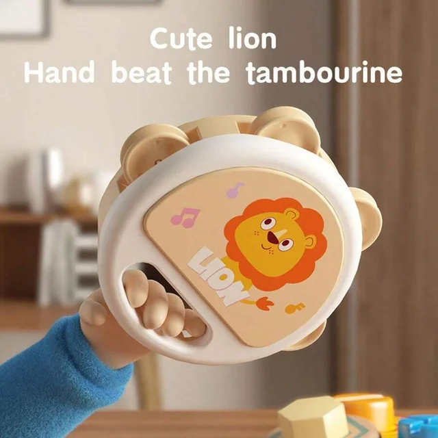 Tambourin à claquettes pour bébés, délicat, pour enfants 1