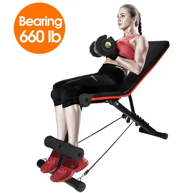 Banco de pesas plegable para entrenamiento de cuerpo completo, Banco de  prensa para gimnasio en casa, entrenamiento de fuerza, Incline Decline,  Flat Utility Worko - AliExpress