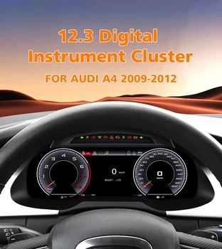 Panel de Instrumentos Digital para Automóvil de 12.3 Pulgadas para Audi A4 2009-2012, Android Auto, Carplay, Panel Virtual, Velocímetro, Cabina 1