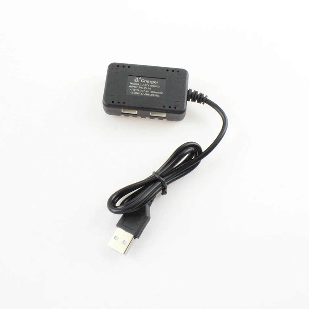 Wltoys 144001 124019 12428 284131 K989 K969 XK K130 RC 자동차 비행기용 고속 USB 충전기, 투인원 7.4V 1000Mah x 2 XH-3P