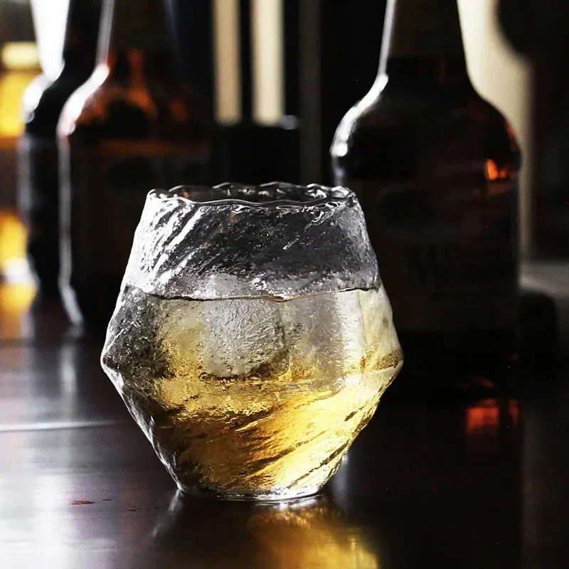Description Picture 4 of itemJapanese Handmade Hammered Whiskey Glass Heat-Resistant Juice Cup Liquor XO Whisky Crystal Wine Glass Cognac Brandy Snifter