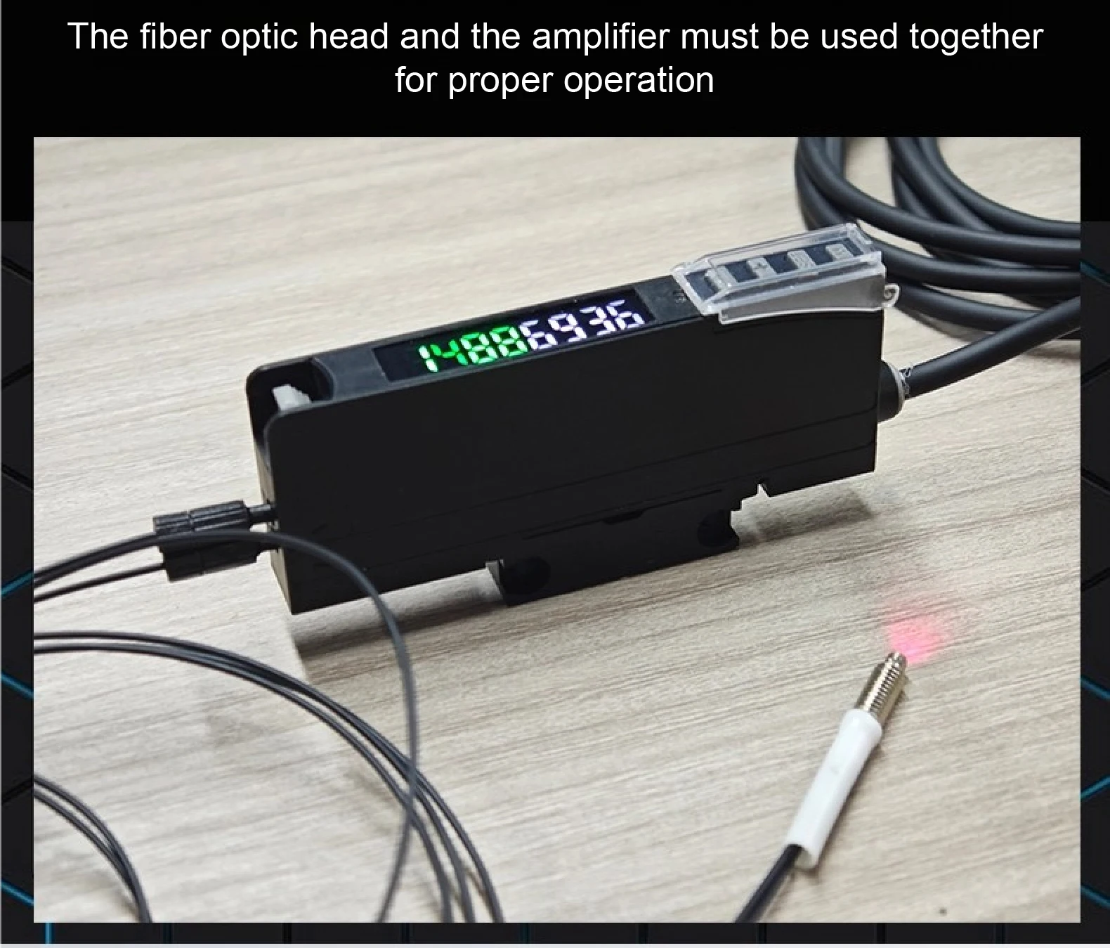 FX-551 Digital Fiber Optic Sensor 12-24V NPN Diffuse Through Beam Switch for Con