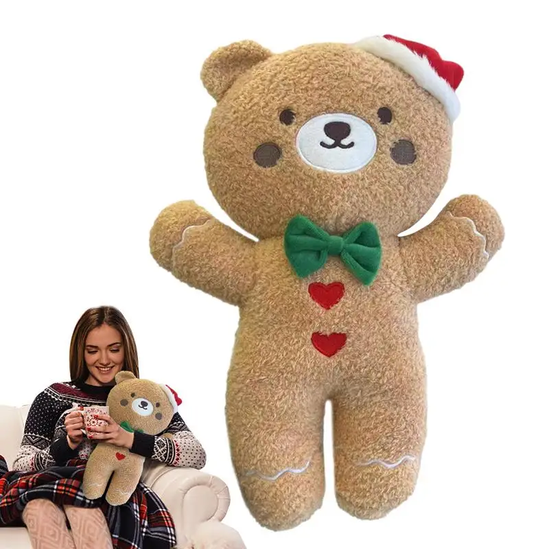 

Christmas Gingerbread Man Throw Pillow Christmas Pillow With PP Cotton Filling Warm And Cozy Holiday Pillow For Living Room