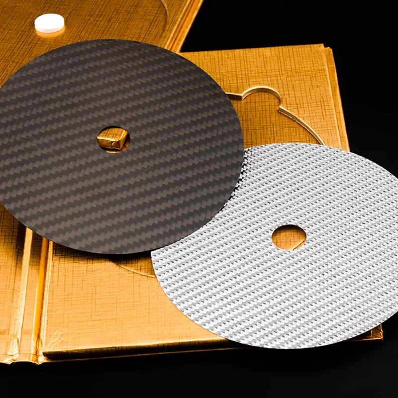 HIFI Audio Carbon fiber CD tuning pad No box CD Tape Disc Mat Base Turntable Machine Anti-shock Shock CD DVD Acrylic Turntable