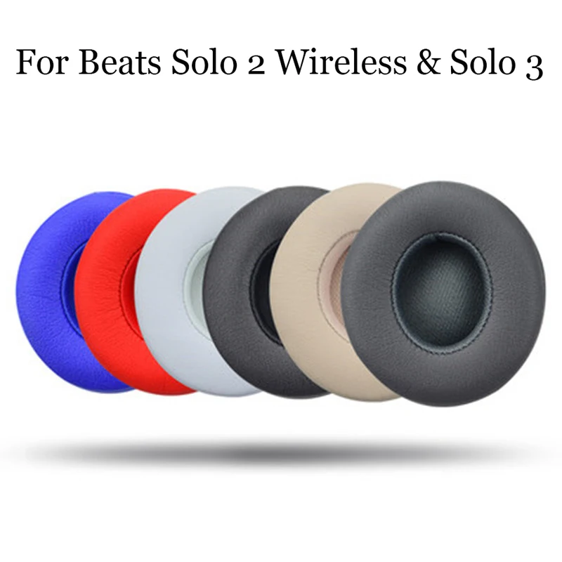 

2x For Beats Solo 2 Wireless Ultra-soft Earpads Cover Replacement Ear Pads Cushion Earbuds For Beats Solo 3 Headset Accessories