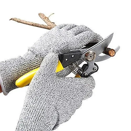 Cut-Resistant Gloves Level 5 Protection Gloves for Kitchen Fish Slicing Meat Wood Carving Gardening Hand Protective Glove 1 Pair