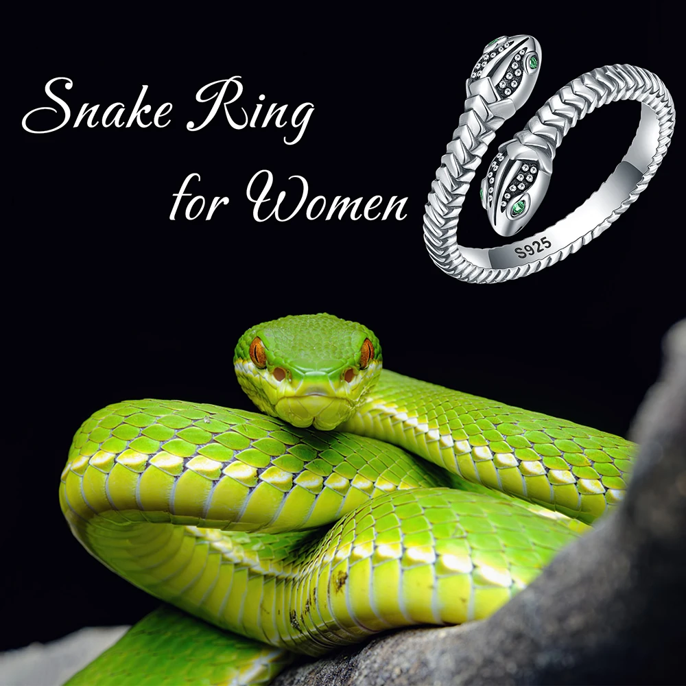 Vintage Cobra Stainless Steel Snake Ring – GTHIC