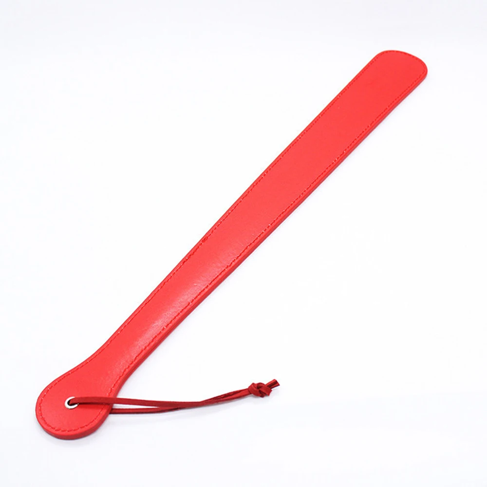 48CM PU Leather Paddle ,Riding Crop Flogger Horsewhips Bat Spikes Leather Spanking Paddle Slapper Whip for Horse Training