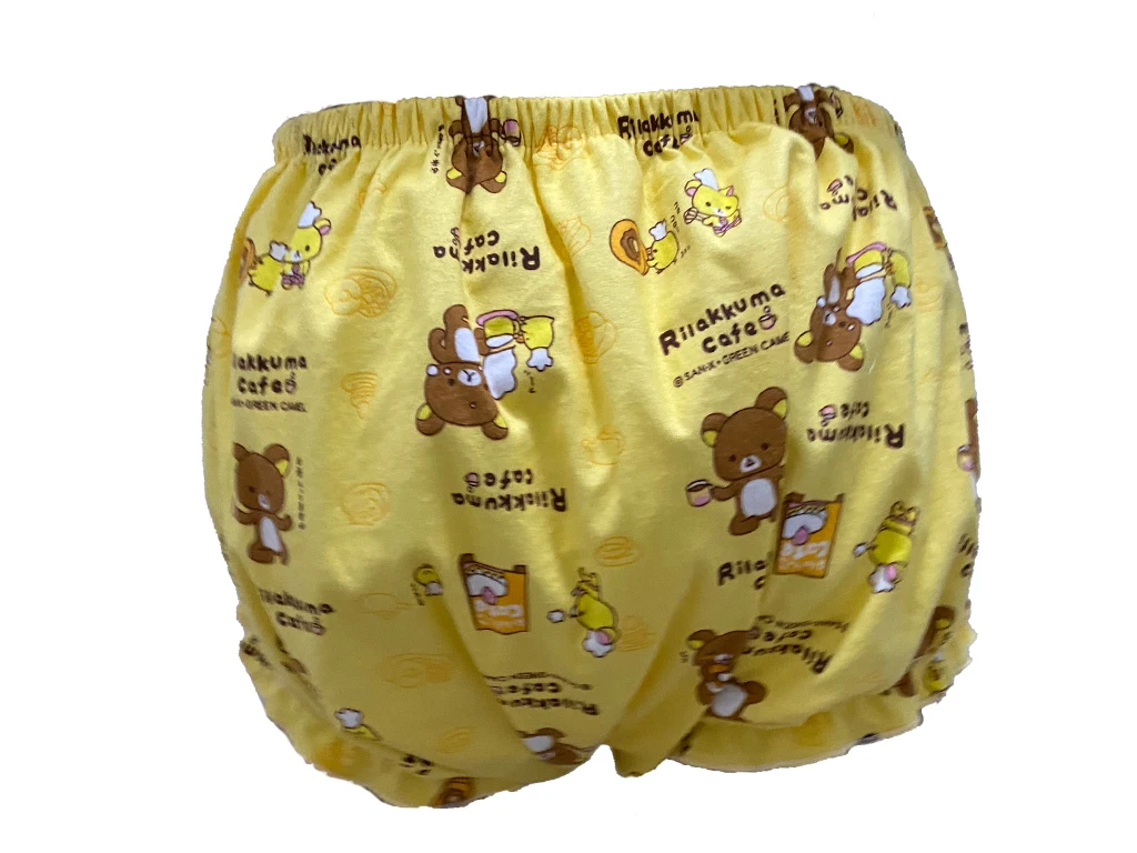 Haian Adult Incontinence Pull-on PVC & Print Cotton Flannel Pants#PM003-3