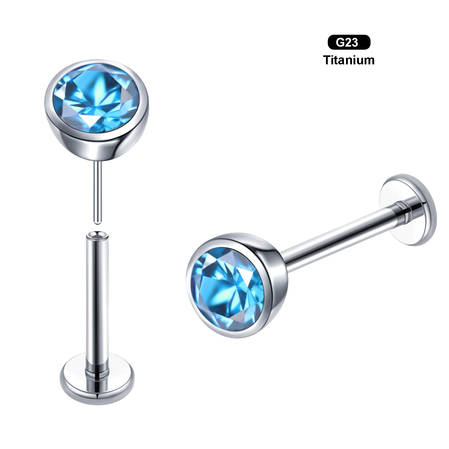 Hypoallergenic Earrings Teflon Coated Titanium Earrings Gold - Main Image