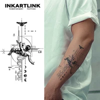 Fallen Angel temporary tattoo sticker, waterproof magic tattoo, lasts to 15 days fake tattoo, semi permanent tattoo 1