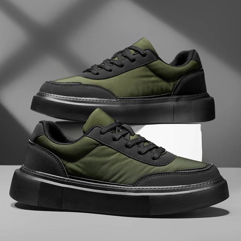 Men's Durable Outdoor Sneakers - All-Weather Cushioning with Lace-Up Design, Available in Two Colors, Low-Top Urban and Lightweight Hiking Shoes, Suitable for Everyday Wear, Travel, and Year-Round Use - Sturdy and Durable Casual Shoes, Stylish Appearance, a Favorite among Outdoor Enthusiasts