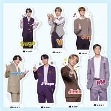 

KPOP Bangtan Boys 2022 New Acrylic Action Figure Doll Stand Desk Decoration Cosplay gift JIMIN SUGA JIN JK RM V fan collection