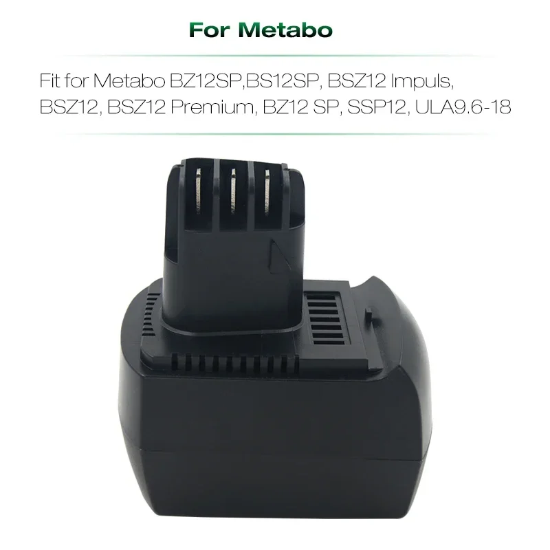 Exmate 12V 3,5Ah Ni-MH Batteria Di Ricambio Per Metabo BS 12 SP - Foto 8