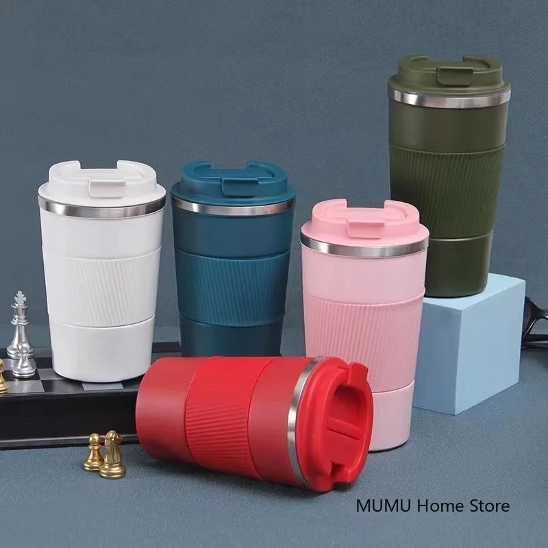 380 مللي/510 مللي كوب قهوة من الفولاذ المقاوم للصد...