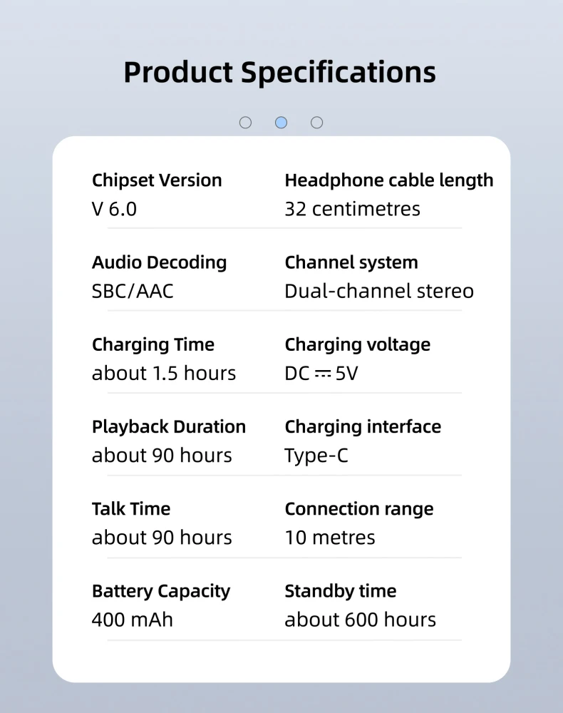Bluetooth Headphones With Noise Canceling And 90h Battery Life_voghion.com