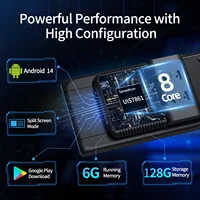 Imagebon 11.4 "Android 14 caméra de tableau de bord 8 Core 6 + 128G CarPlay et Android Auto Google Play GPS Navigation AI commande vocale voiture DVR 2