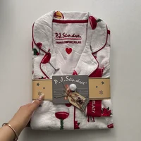 New Loungewear Women 2 Piece Set Pj Sets Loose Cartoon Women Outfit 100% Cotton Pajamas for Women Casual Sleepwear Set Pijamas - Image 4