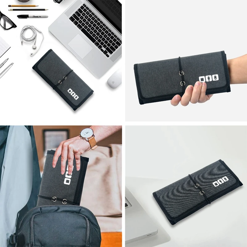 전자 정리함 코드 파우치, 여행용 케이블 충전기 가방, 보조배터리 USB 케이블용 정리함 운반 케이스