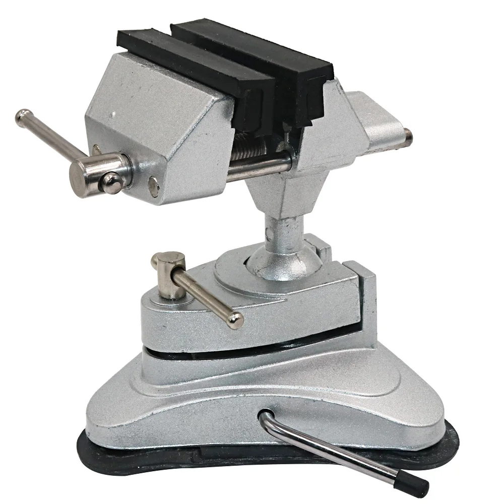 

Universal Table Vise Home Aluminum Mini Jewelers Hobby Clamp On Table Bench Vise DIY 180-degree Rotation for Jewelry Making