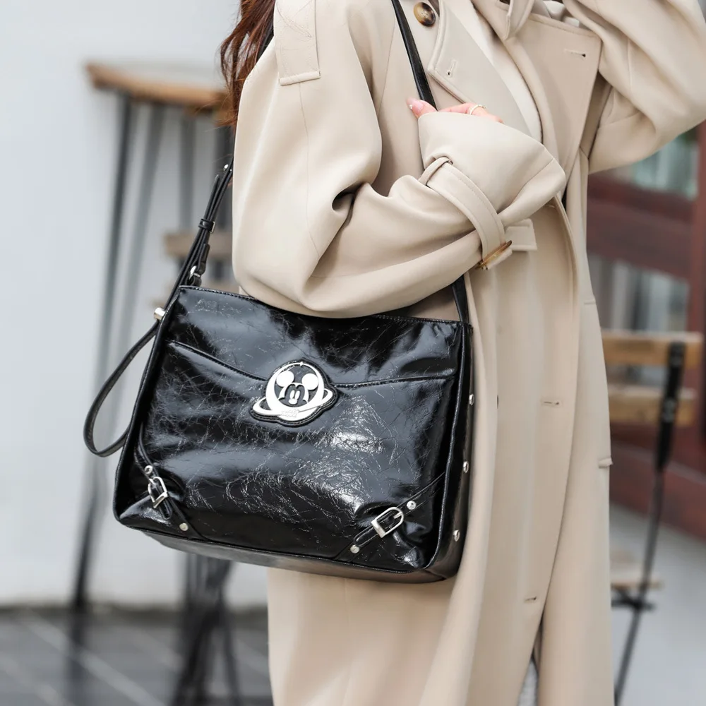 Disney Mickey Purses and Handbags Large Capacity Luxury Tote Bags for Women Kawaii Crossbody Shoulder Bag Anime Case Cute Wallet